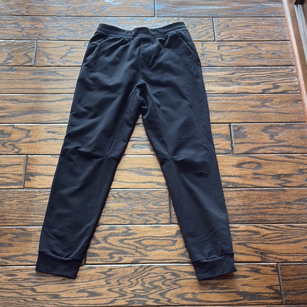 Lululemon Black Jogger Sweatpants with Tapered Leg and Elastic Cuffs
